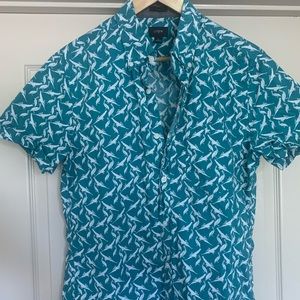 Men’s Jcrew Factory Short Sleeve Button Up - Med